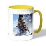 كوب قهوة بمقبض اصفر بتصميم إلوي هوريزن زيرو دون