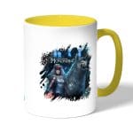 كوب قهوة بمقبض اصفر بتصميم الاميرة مونونوكي في الغابة