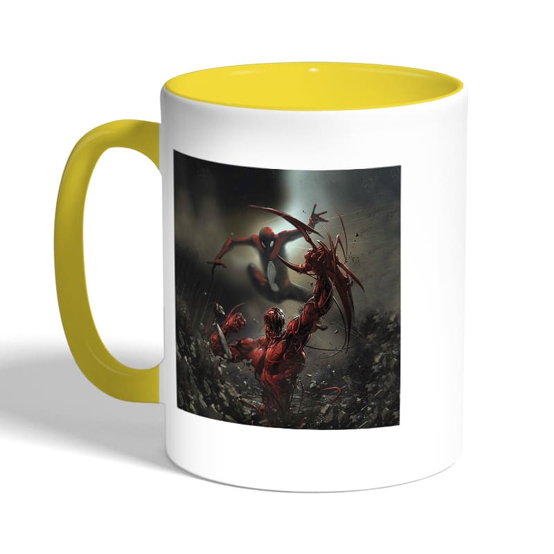 كوب-قهوة-بمقبض-اصفر-بتصميم-القتال-ضد-سبايدر-مان-2