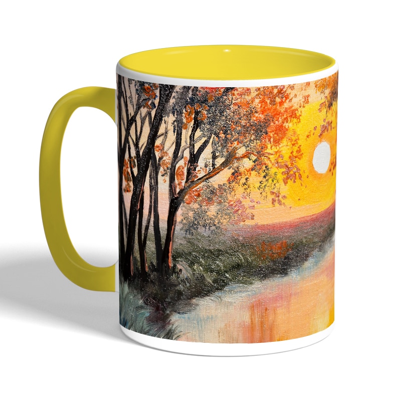 كوب-قهوة-بمقبض-اصفر-بتصميم-انعكاس-الغروب-2