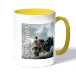 كوب قهوة بمقبض اصفر بتصميم باتلفيلد 1 الدبابه الصغيره