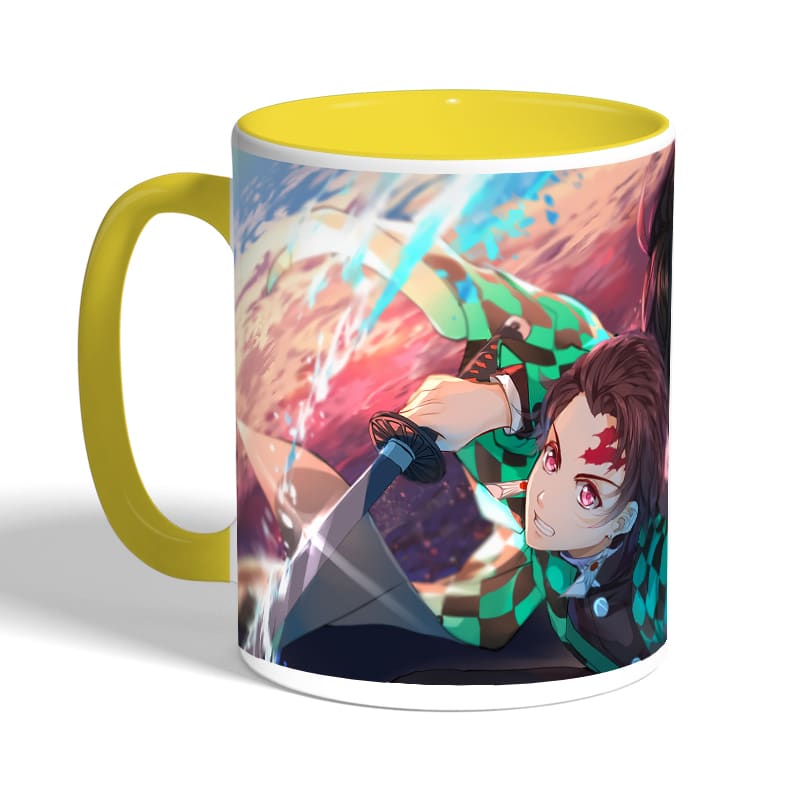 كوب-قهوة-بمقبض-اصفر-بتصميم-تانجيرو-ونيزوكو-2