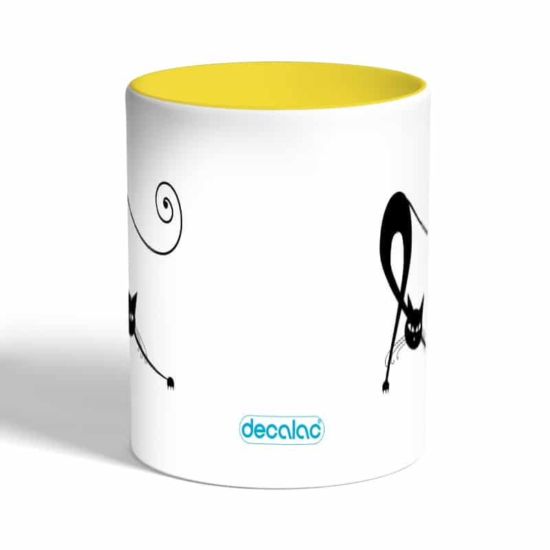 كوب-قهوة-بمقبض-اصفر-بتصميم-قطه-كرتونيه-1