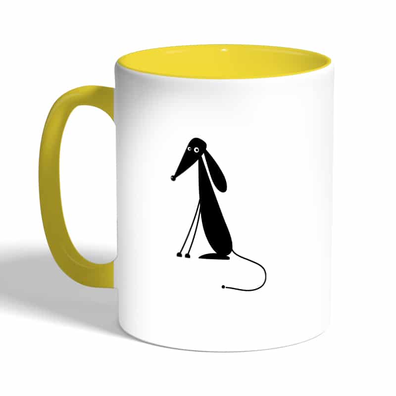 كوب-قهوة-بمقبض-اصفر-بتصميم-كلب-كرتوني-2