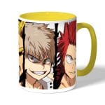 كوب قهوة بمقبض اصفر بتصميم ميدوريا وباكوغو واوول مايت