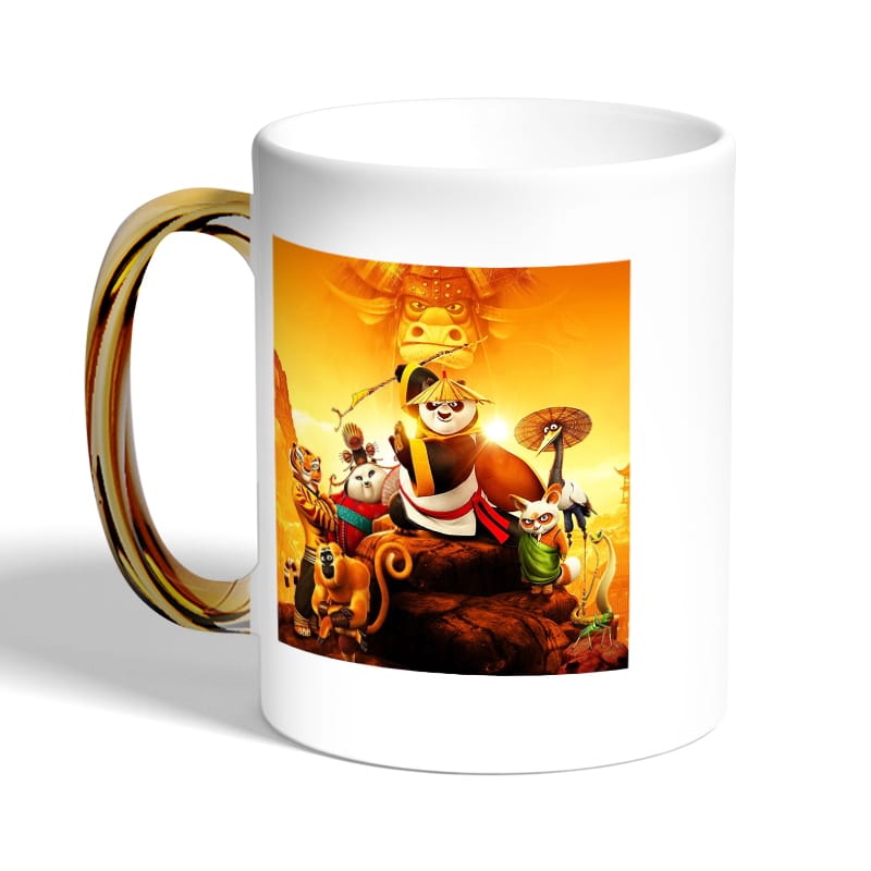 كوب-قهوة-بمقبض-ذهبي-بتصميم-اصدقاء-كونغ-فو-باندا-2
