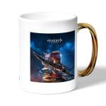 كوب قهوة بمقبض ذهبي بتصميم الجميله إلوي هوريزن زيرو دون