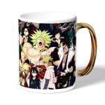 كوب قهوة بمقبض ذهبي بتصميم الشخصيات الفخمة كل الانميات