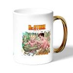 كوب قهوة بمقبض ذهبي بتصميم اوكي تايجو دكتور ستون