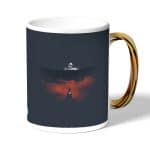 كوب قهوة بمقبض ذهبي بتصميم ايرين ضد العمالقه هجوم العمالقة