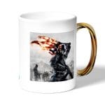 كوب قهوة بمقبض ذهبي بتصميم باتلفيلد 1 الولايات المتحدة