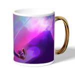 كوب قهوة بمقبض ذهبي بتصميم بيتر بوركر سبايدر مان