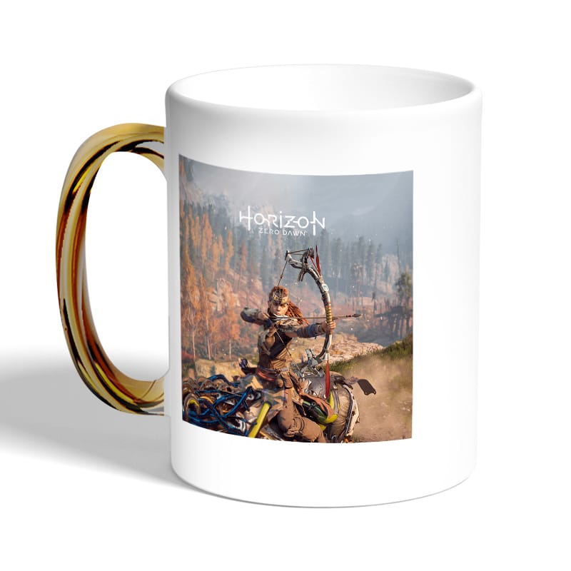 كوب-قهوة-بمقبض-ذهبي-بتصميم-رماية-أسهم-إلوي-هورايزن-زيرو-داون-2