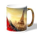 كوب قهوة بمقبض ذهبي بتصميم سبايدر مان