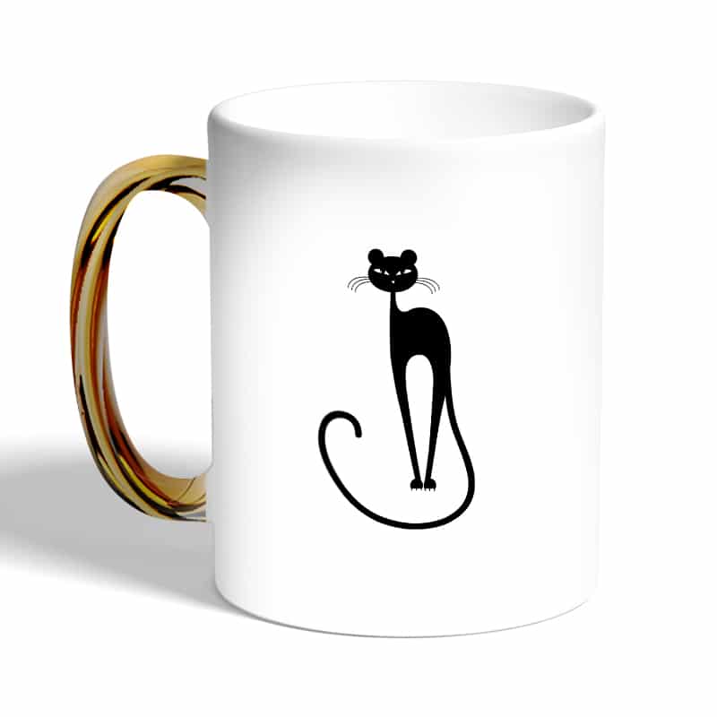 كوب-قهوة-بمقبض-ذهبي-بتصميم-قطه-انيقه-2