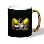 كوب قهوة بمقبض ذهبي بتصميم كول أوف ديوتي