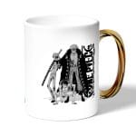 كوب قهوة بمقبض ذهبي بتصميم لاو ولوفي ون بيس