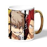 كوب قهوة بمقبض ذهبي بتصميم ميدوريا وباكوغو واوول مايت