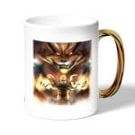 كوب قهوة بمقبض ذهبي بتصميم ناروتو وكوراما الكيوبي