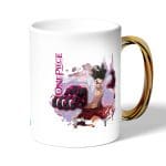 كوب قهوة بمقبض ذهبي بتصميم هاكي التصلب لوفي ون بيس