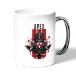 كوب قهوة بمقبض فضي بتصميم أبيكس ليجندز