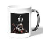 كوب قهوة بمقبض فضي بتصميم أبيكس ليجندز باثفايندر غاضب