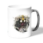 كوب قهوة بمقبض فضي بتصميم أبيكس ليجندزالمخيف بلد هاوند