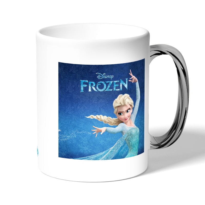 كوب قهوة بمقبض فضي بتصميم إلسا ملكة آريندل فروزن كوب قهوة بمقبض فضي بتصميم إلسا ملكة آريندل فروزن