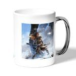 كوب قهوة بمقبض فضي بتصميم إلوي هوريزن زيرو دون