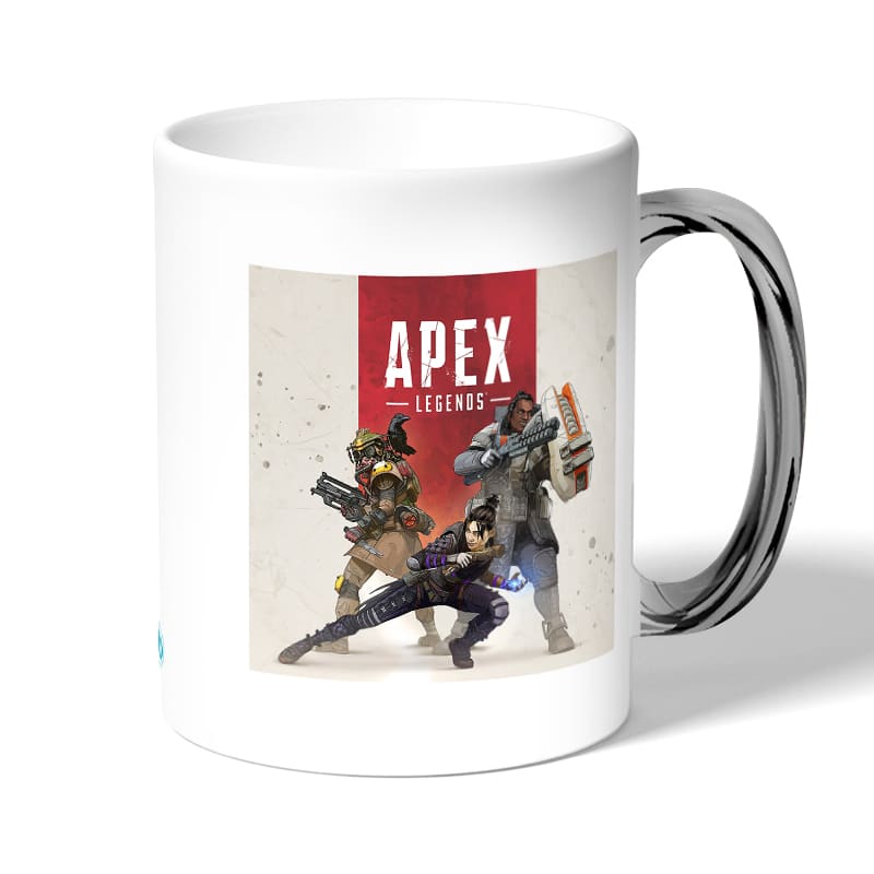 كوب قهوة بمقبض فضي بتصميم ابيكس ليجندز القتال معا كوب قهوة بمقبض فضي بتصميم ابيكس ليجندز القتال معا