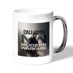 كوب قهوة بمقبض فضي بتصميم احتراف لعبه كول أوف ديوتي