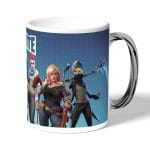 كوب قهوة بمقبض فضي بتصميم اسلحة فورت نايت باتل رويال