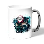 كوب قهوة بمقبض فضي بتصميم الشقيقان ضد قاتل الشياطين