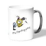 كوب قهوة بمقبض فضي بتصميم اللطيف شيمي شخصيات BT21