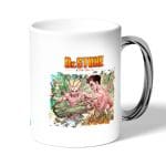 كوب قهوة بمقبض فضي بتصميم اوكي تايجو دكتور ستون