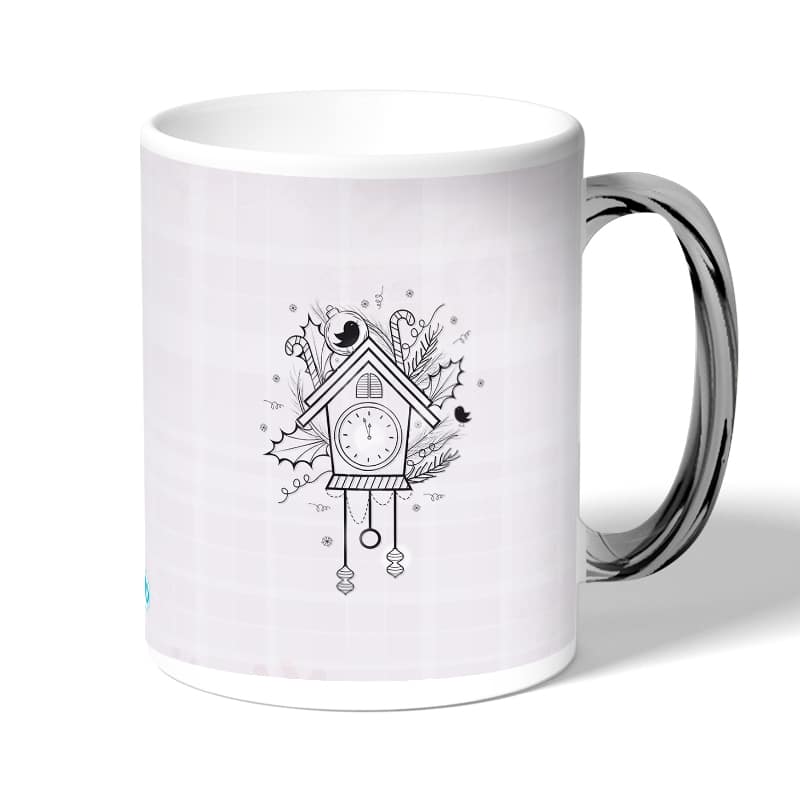 كوب قهوة بمقبض فضي بتصميم بيت العصفور كوب قهوة بمقبض فضي بتصميم بيت العصفور