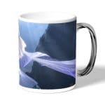 كوب قهوة بمقبض فضي بتصميم حصان إلسا الثلجي ملكة الثلج