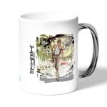 كوب قهوة بمقبض فضي بتصميم ديث نوت عالم الشياطين