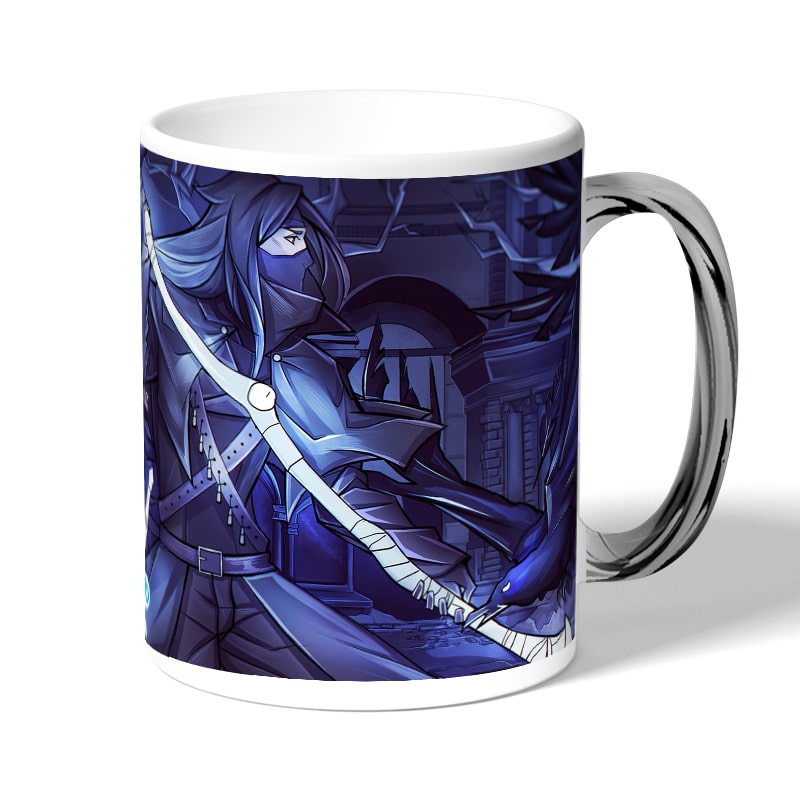 كوب قهوة بمقبض فضي بتصميم سيدة ماريا من برج الساعة النجمي كوب قهوة بمقبض فضي بتصميم سيدة ماريا من برج الساعة النجمي