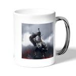 كوب قهوة بمقبض فضي بتصميم سيف جيرالت ذا ويتشر 3 وايلد هانت