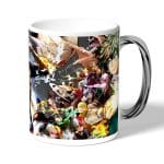 كوب قهوة بمقبض فضي بتصميم شخصيات أكاديميتي للأبطال