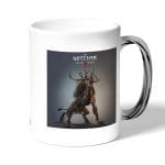 كوب قهوة بمقبض فضي بتصميم عفريت ذا ويتشر 3 وايلد هانت