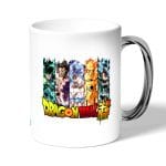 كوب قهوة بمقبض فضي بتصميم قوة الابطال كل الانميات