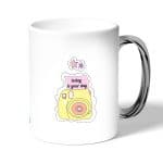 كوب قهوة بمقبض فضي بتصميم كرتون كاميرا