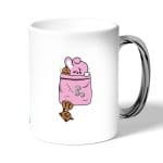 كوب قهوة بمقبض فضي بتصميم كوكي و شوكي شخصيات BTS