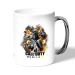 كوب قهوة بمقبض فضي بتصميم كول أوف ديوتي ألعاب تصويب