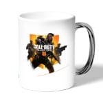 كوب قهوة بمقبض فضي بتصميم كول أوف ديوتي بلاك أوبس