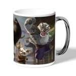 كوب قهوة بمقبض فضي بتصميم كونغ فو باندا