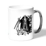 كوب قهوة بمقبض فضي بتصميم لاو ولوفي ون بيس