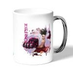 كوب قهوة بمقبض فضي بتصميم هاكي التصلب لوفي ون بيس